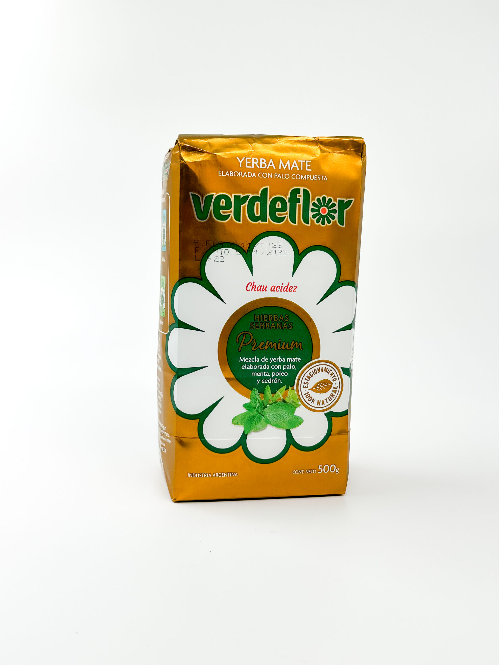 Yerba Mate Verdeflor Chau acidez Premium 500g