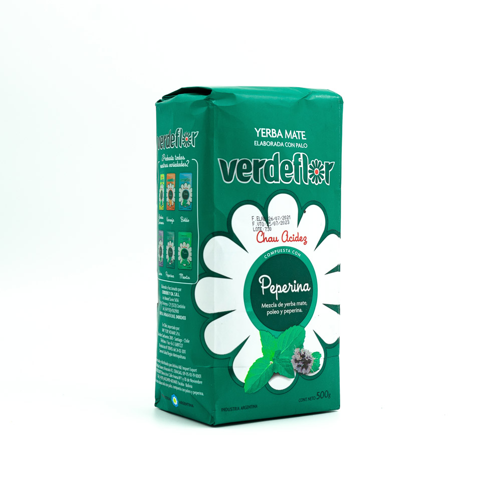 Yerba Mate Verdeflor Peperina 500g